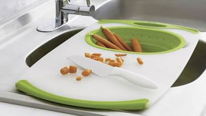 Over-the-sink cutting board