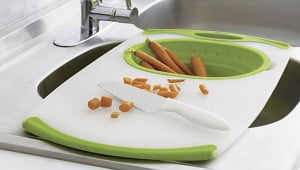 Over-the-sink cutting board