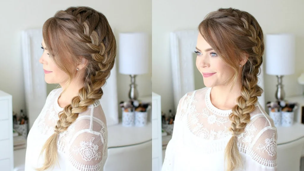 Messy Side French Braid