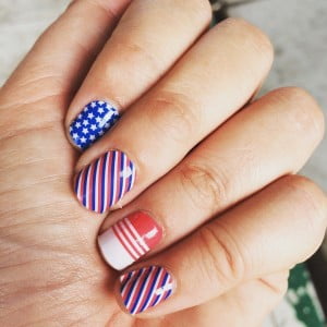 Paint Splatter Nail Art