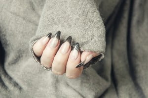 Glitter Gradient Nails