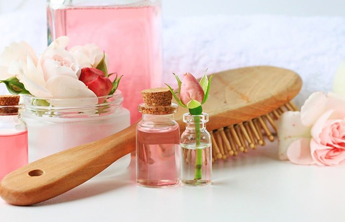 rose water for hair