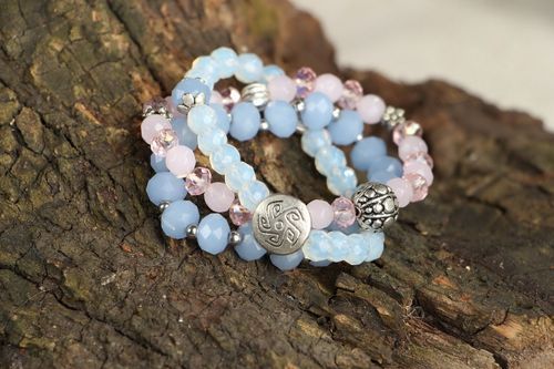 Bracelet Made Of Rubber Band Or Pearl