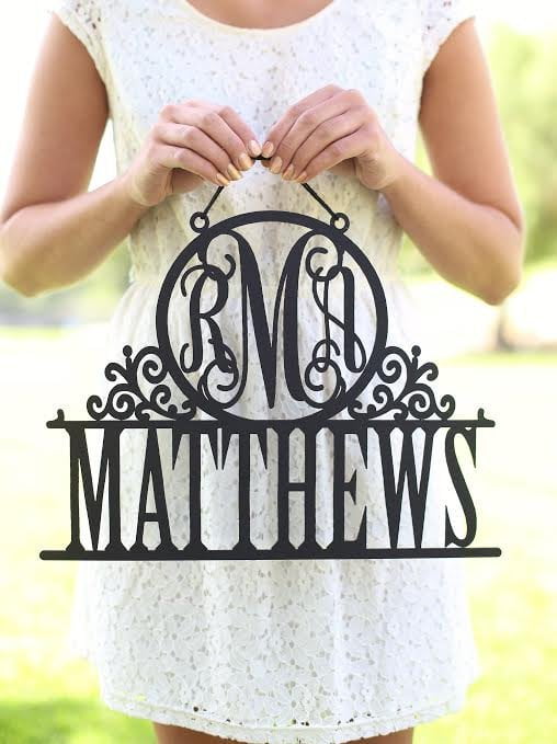 Monogram Wall Sign