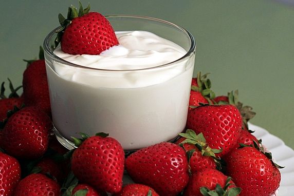 Strawberries, And Yogurt