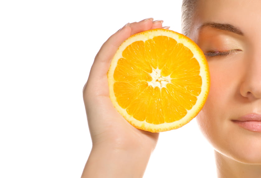 orange juice good for skin