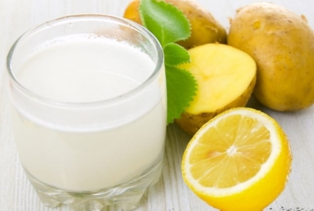 Apply Potato And Lemon Juice