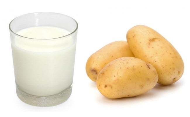 Apply Raw Milk And Potato