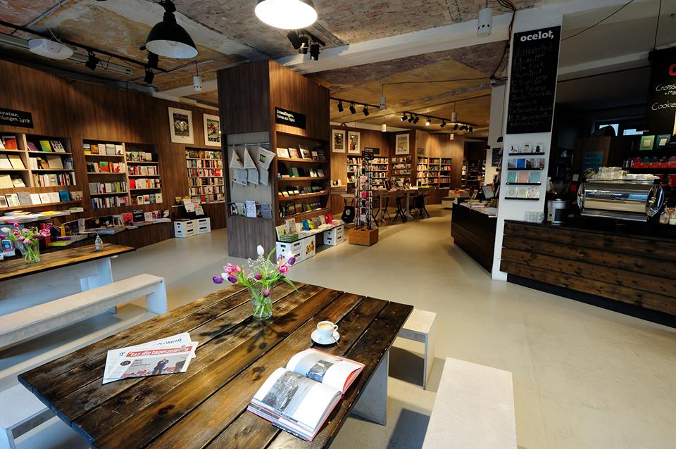Combination Of Bookshops And Cafes