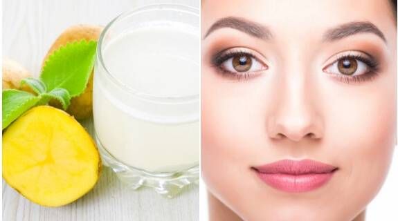 Raw Potato Juice On Face