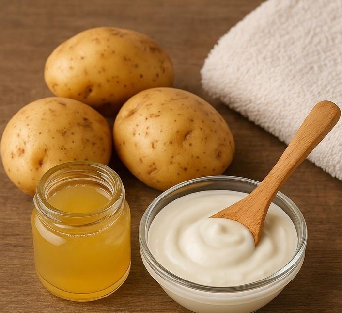 Potato Juice And Curd