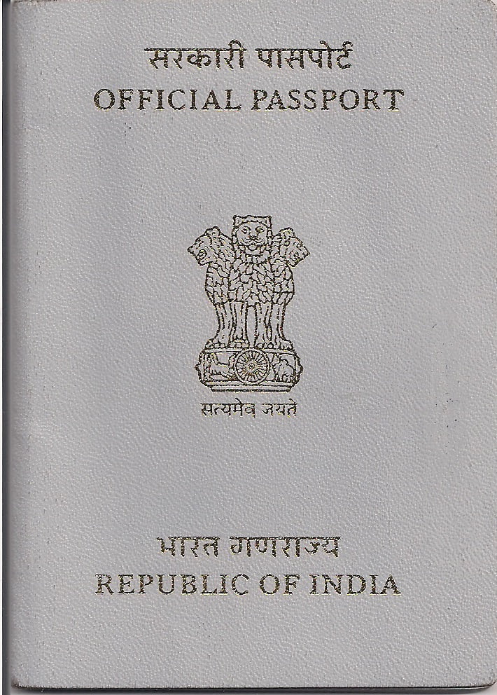 Official Passport Or White Passport
