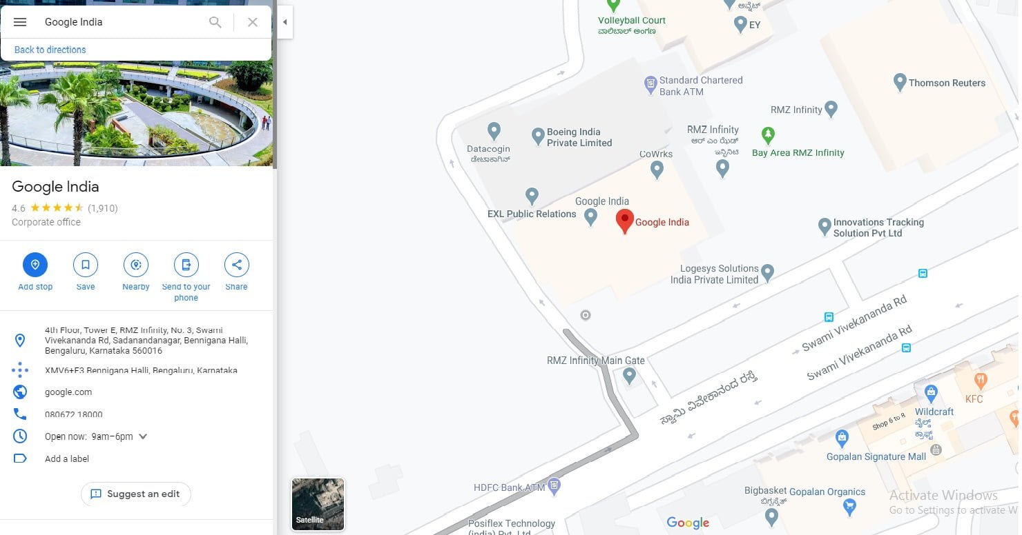 google office bengalore