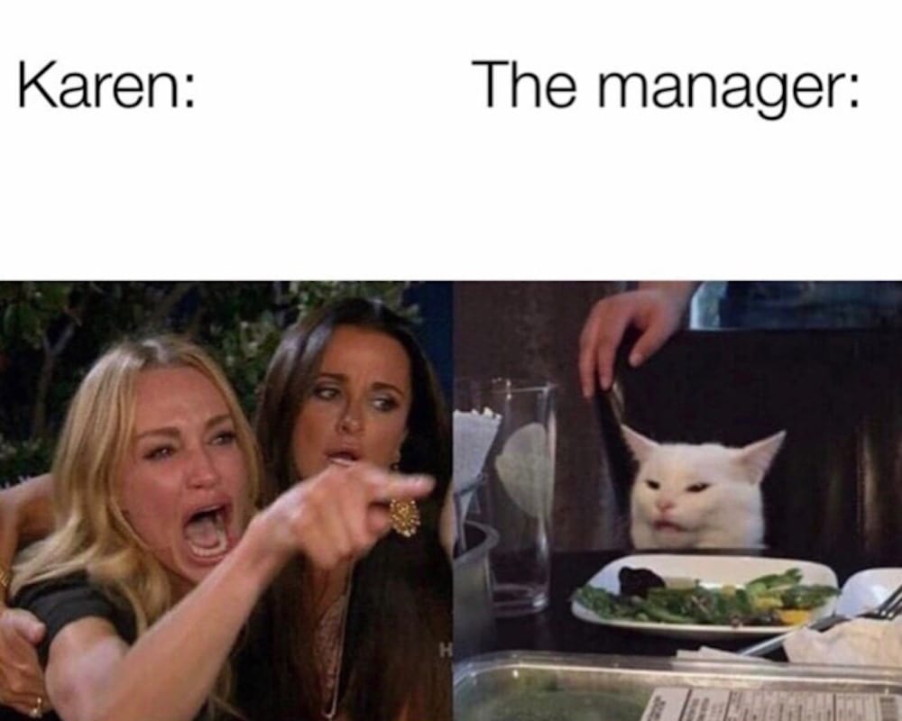 Karen Yelling at a Cat
