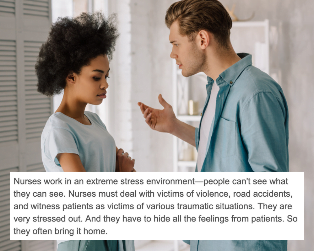 Nurse's Home Lives Also Suffer