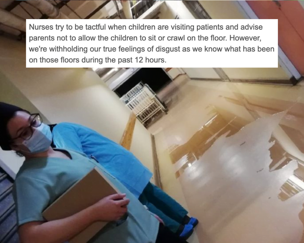 Nurses Know Well How Filthy the Floors Really Are