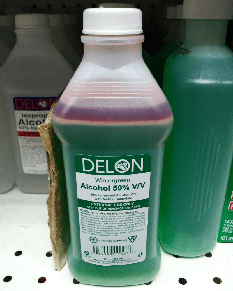 Scouring Alcohol and Hydrogen Peroxide