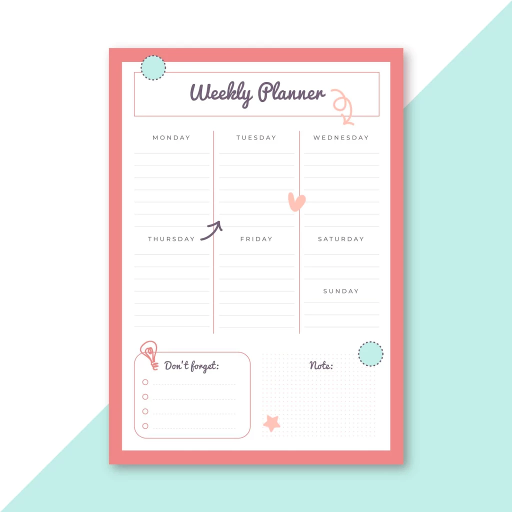 Effectively Manage Your Time With a Weekly Planner
