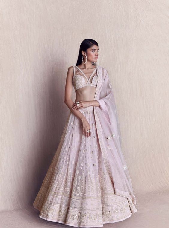 Cutwork Lehenga Blouse Design