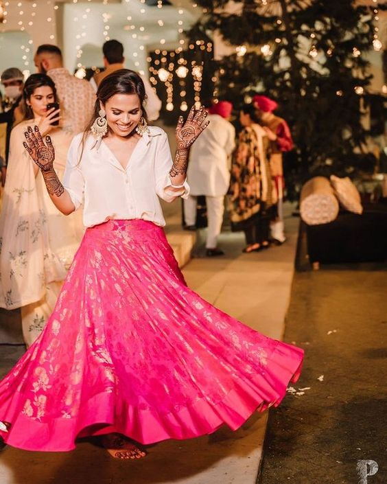 Lehengas With Chic Shirts