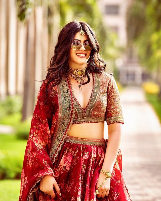 Plunge Neckline Blouse