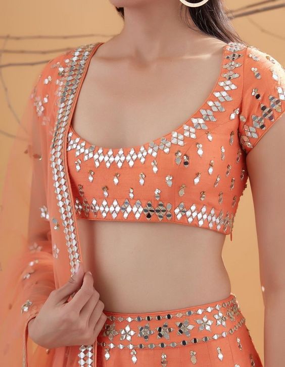 U-Shape Deep Neck Blouse