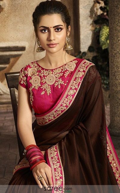 Front Embroidered Boat Neck Blouse Pattern