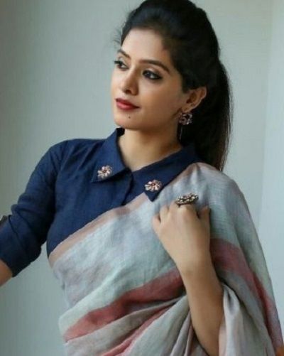 Full Collar Blouse Design