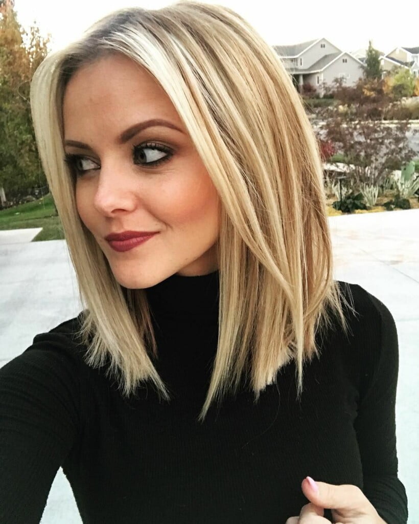 Straight Shoulder-Length Lob