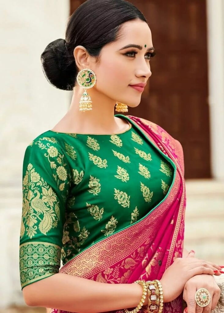 Three Quarter Sleeve Boat Neck Blouse Patterns