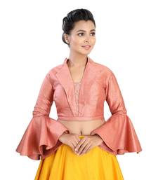 Wedding Style Blouse With Bell Sleeves saree blouses flat collar latest collar blouse saree blouse designs band collar blouse high neck collar blouse shirt collar blouse ruffle collar blouse stand collar blouse