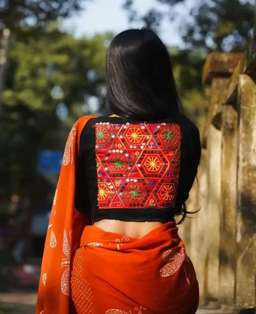 Wide Boat Neck Cum T-shirt Blouse