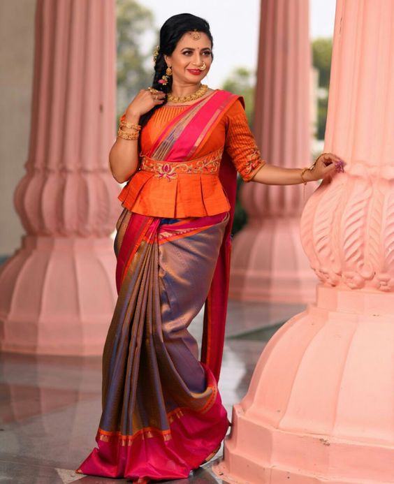 Asymmetric Blouse Design