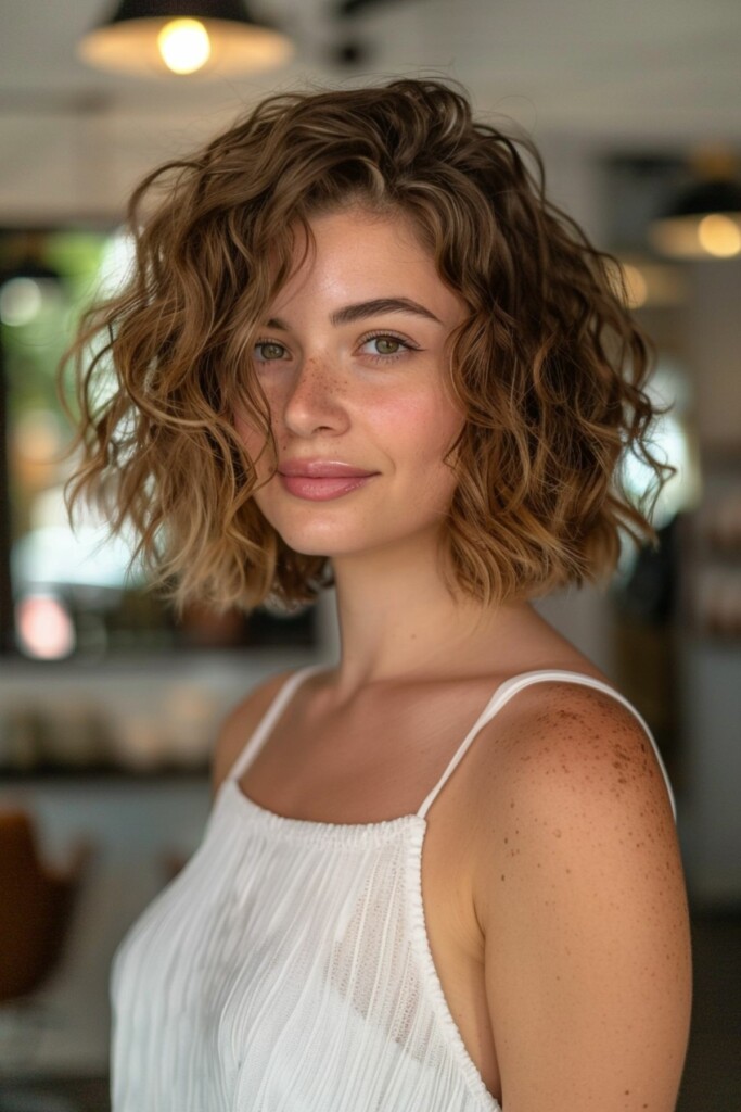 Curly Bob Haircut