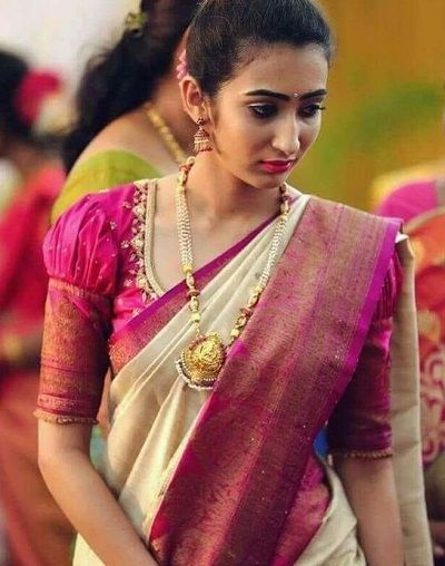 Puff Sleeves Blouse Design