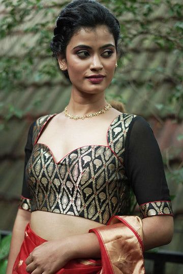 Subtle Sweetheart Neck Blouse