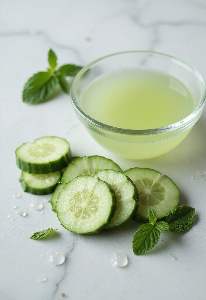 Cucumber And Glycerin For Skin Whitening