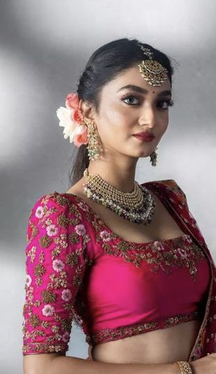 Floral Embroidered Square Neck Blouse