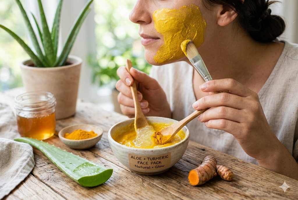 Aloe Vera + Turmeric Face Pack