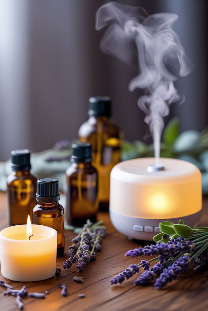 Aroma Diffuser with Essential Oils