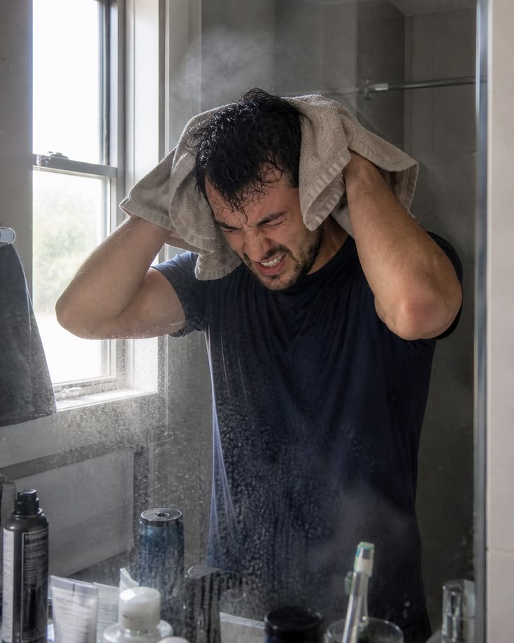 Avoid Aggressive Towel Drying