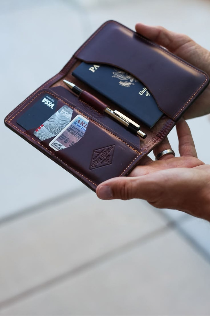 Leather Travel Organizer Wallet