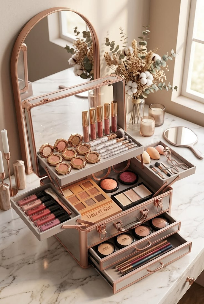 Makeup Vanity Organizer Box