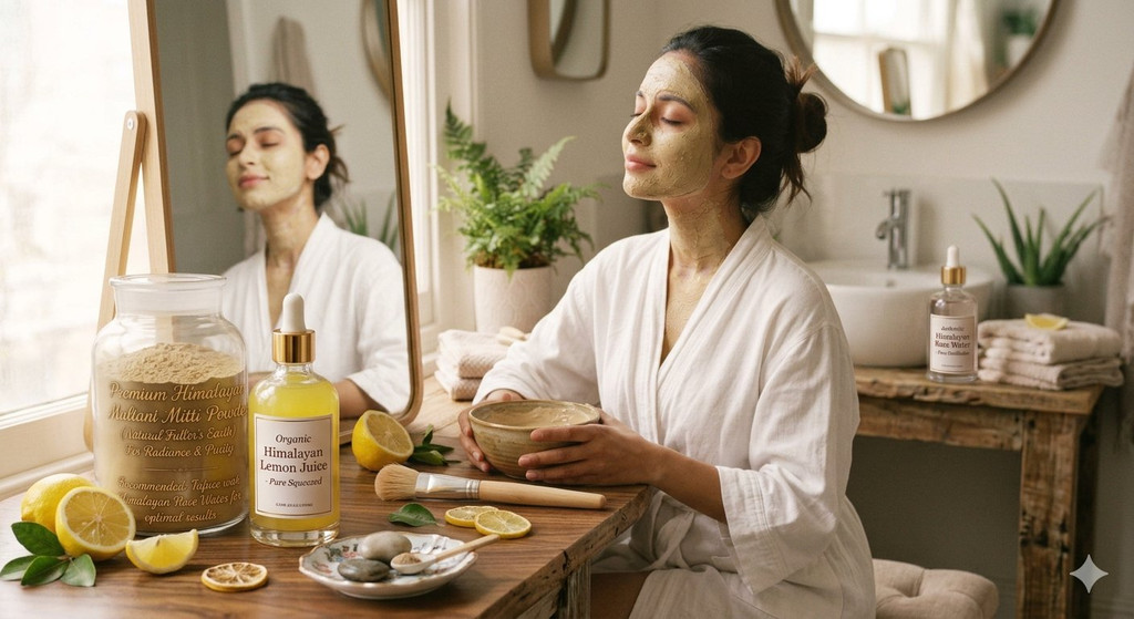 Multani Mitti + Lemon Juice