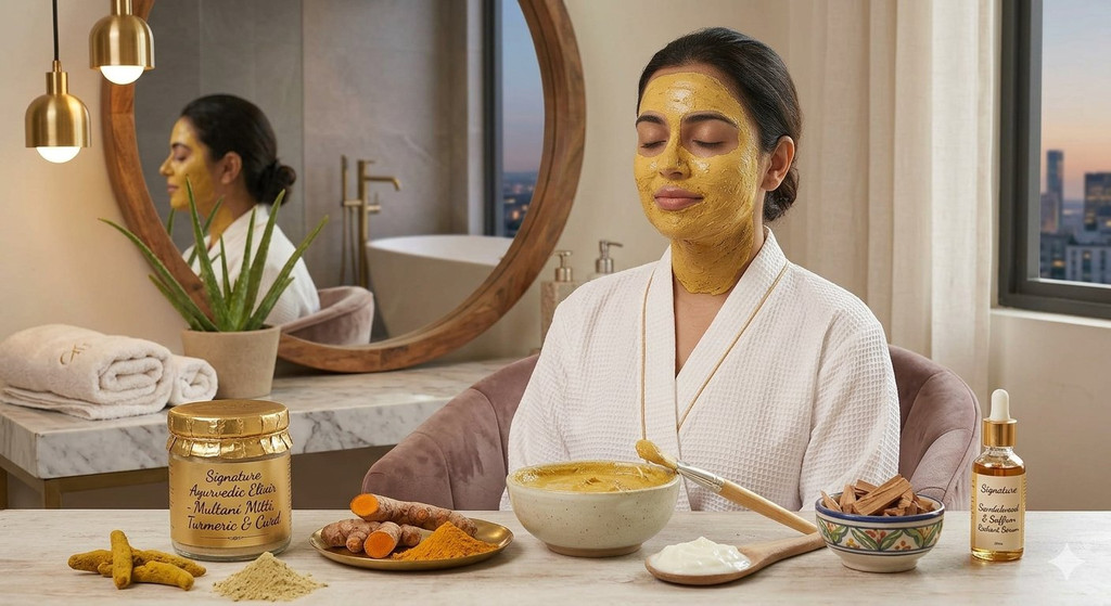 Multani Mitti + Turmeric + Curd for Glowing Skin