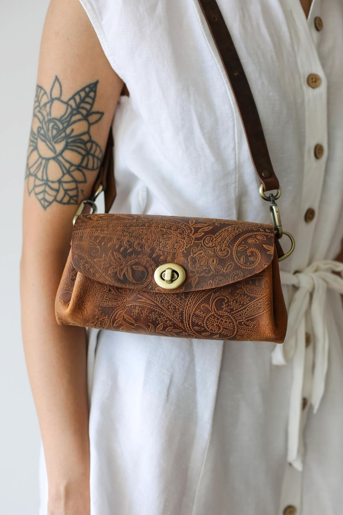 Premium Leather Sling Bag or Wallet