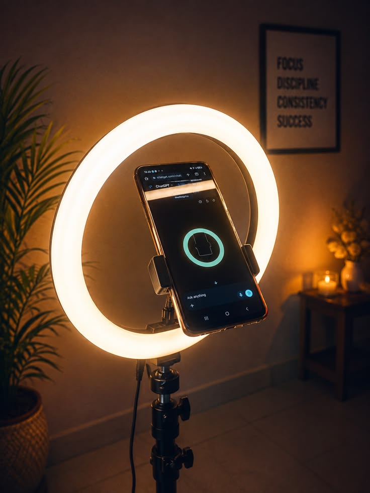 Ring Light with Phone Mount