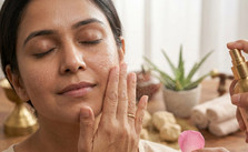 Rose Water on Face