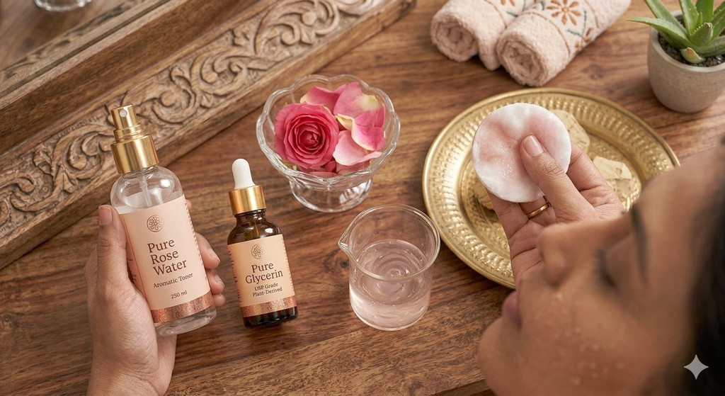 Use Rose Water Overnight With Glycerin