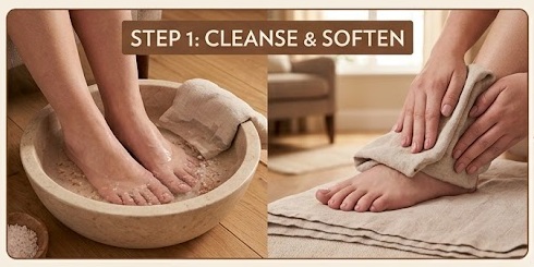 Wash Your Feet and Pat Your Feet Dry